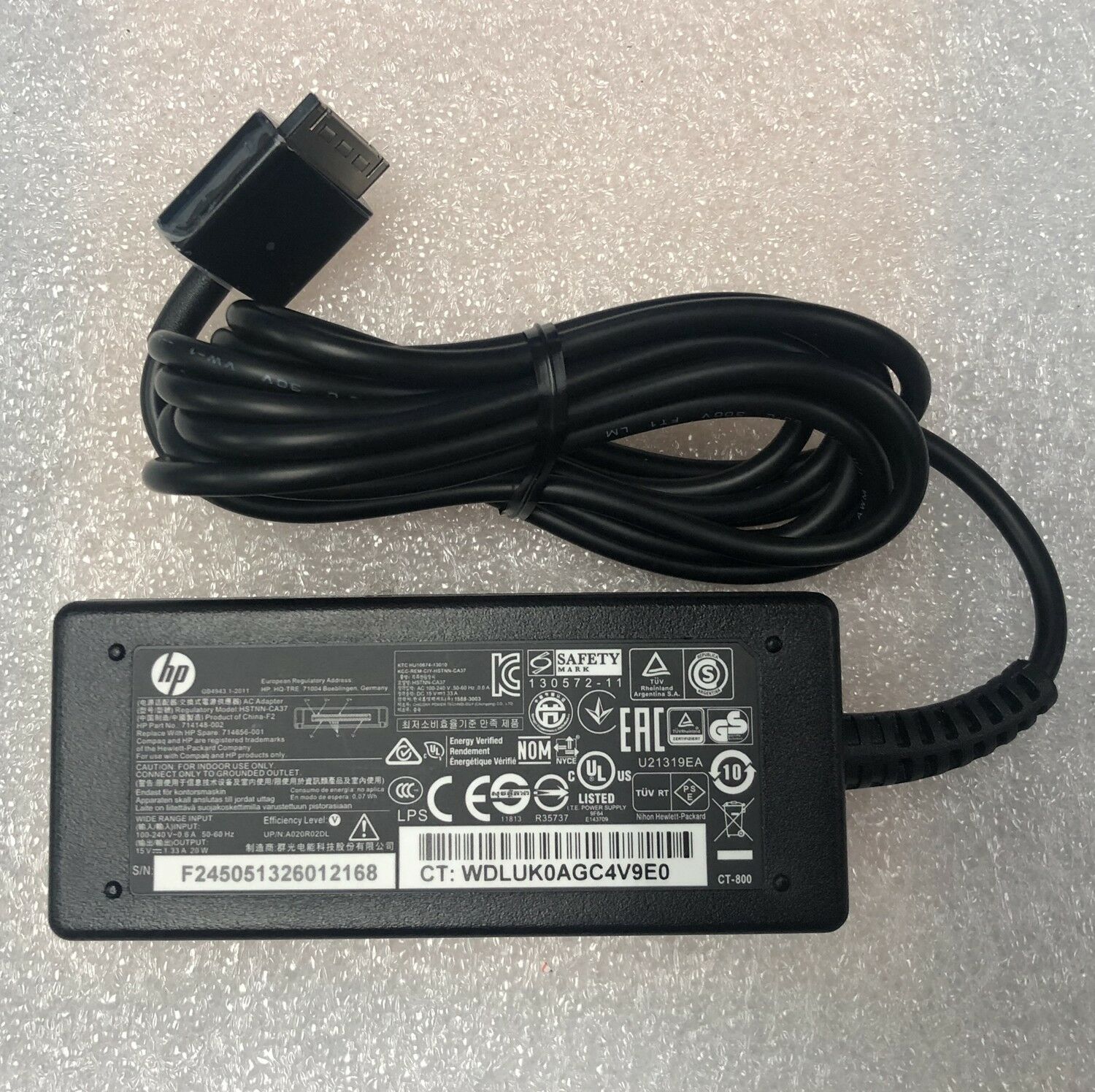 New HP HSTNN-LA34 714656-001 15v 1.33a AC ADAPTER FOR HP Envy X2 11-G011TU